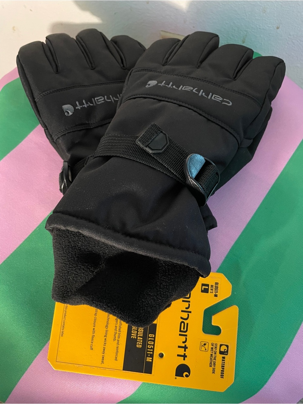 Carhartt Black Insulated Winter Gloves